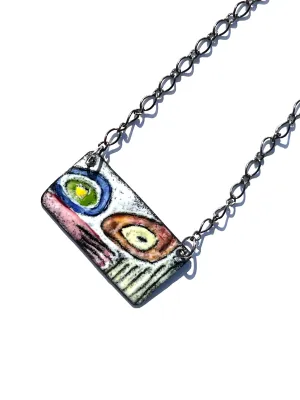 Painted Enamel Necklace