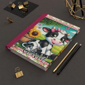 Personalised Hardcover Journal Matte, Cow, awd-1491