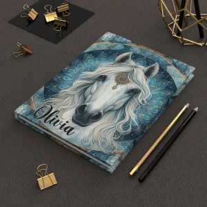 Personalised Hardcover Journal Matte, Horse, awd-1704