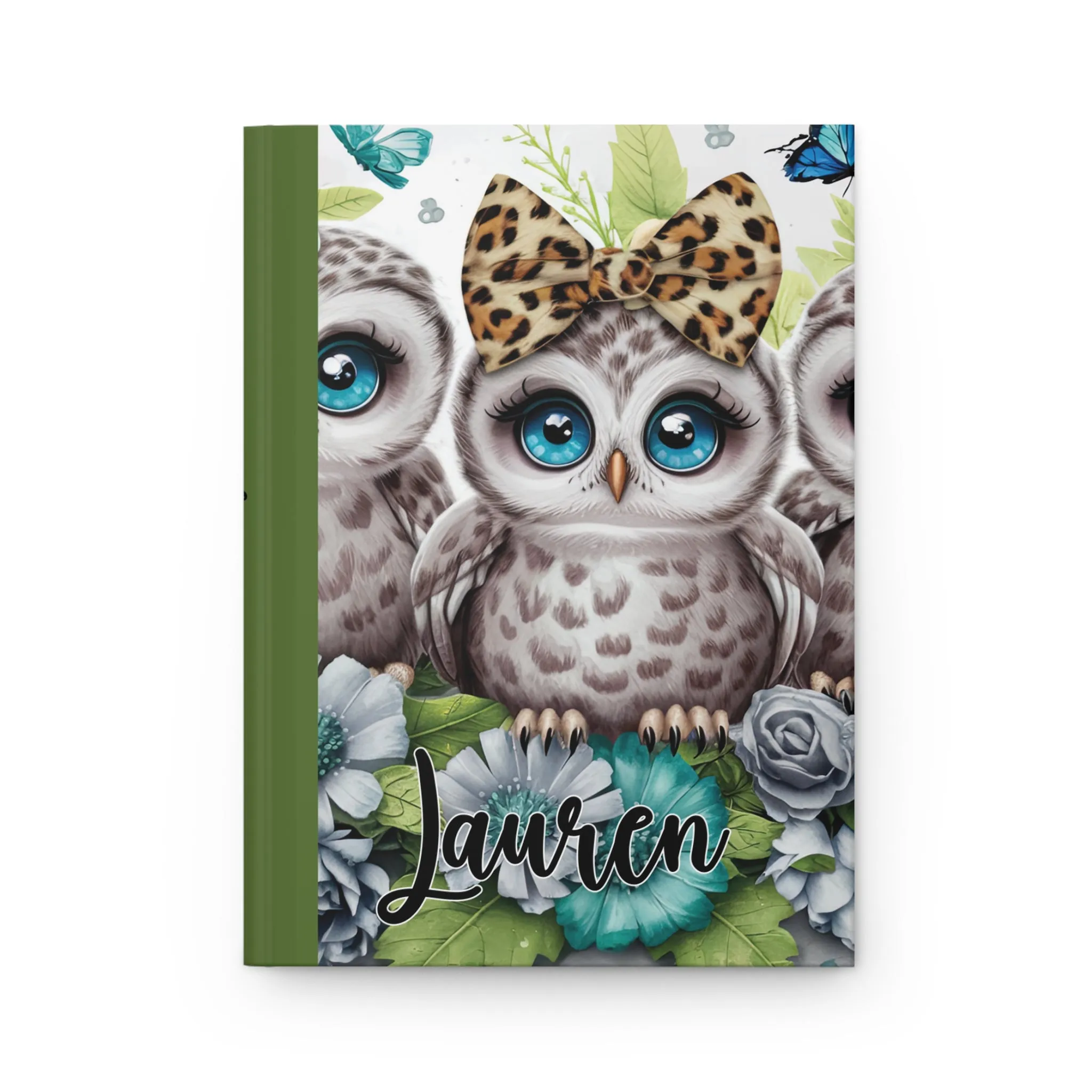 Personalised Hardcover Journal Matte, Owls, awd-1469