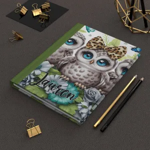 Personalised Hardcover Journal Matte, Owls, awd-1469