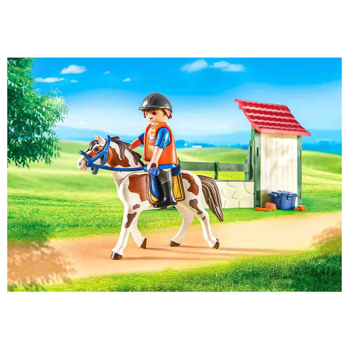 Playmobil Country Horse Grooming Station with Functional Water Pump