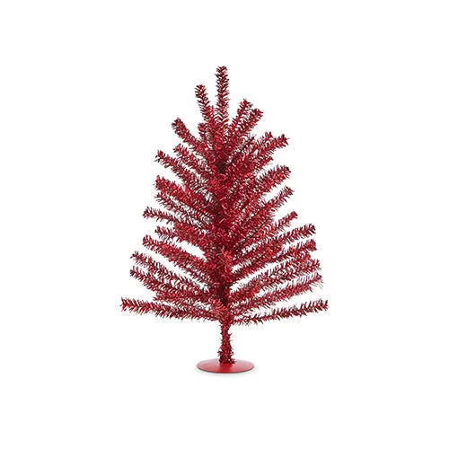 Raz Imports 2023 Holiday Cheers Red Tinsel Tree