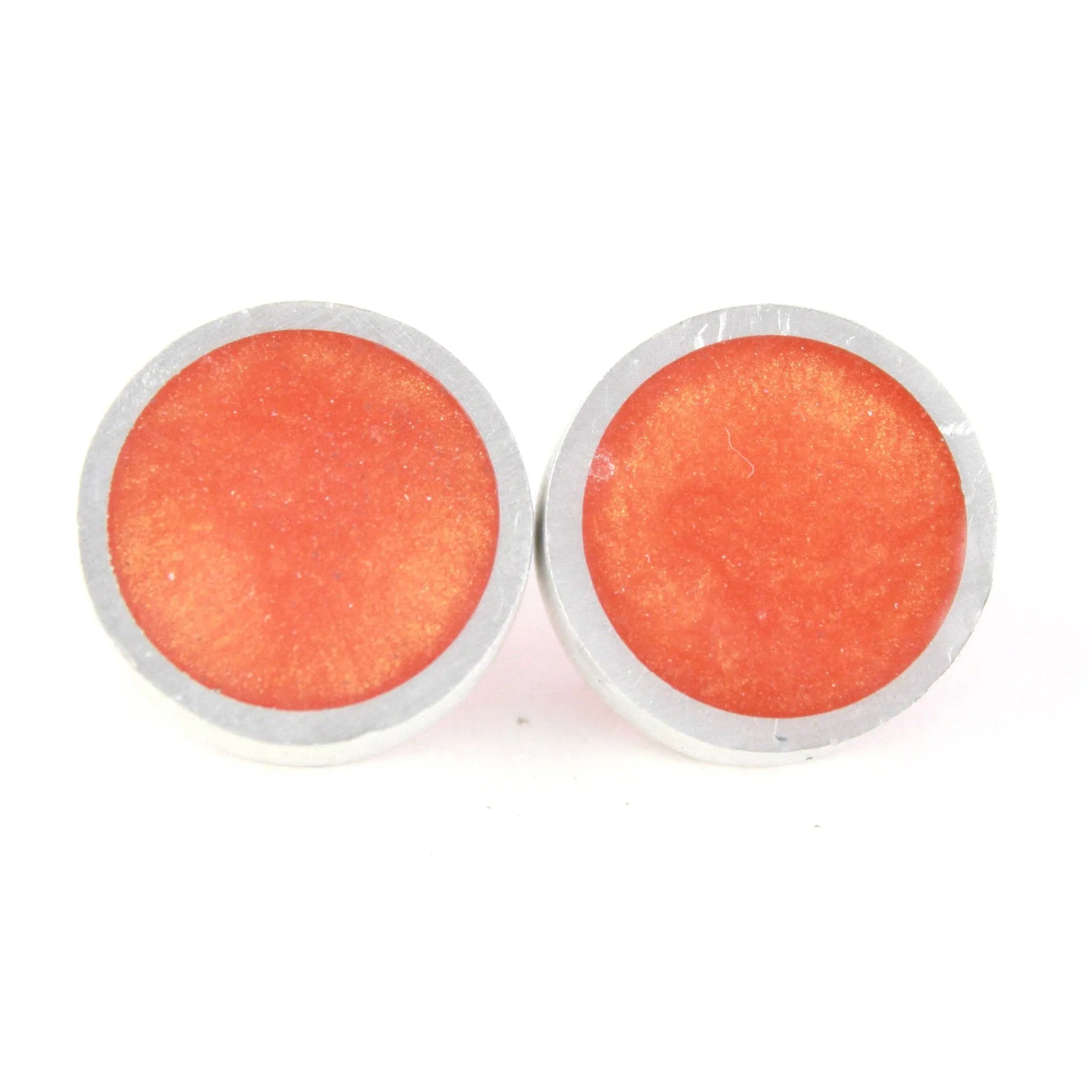 Resinique studs - orange