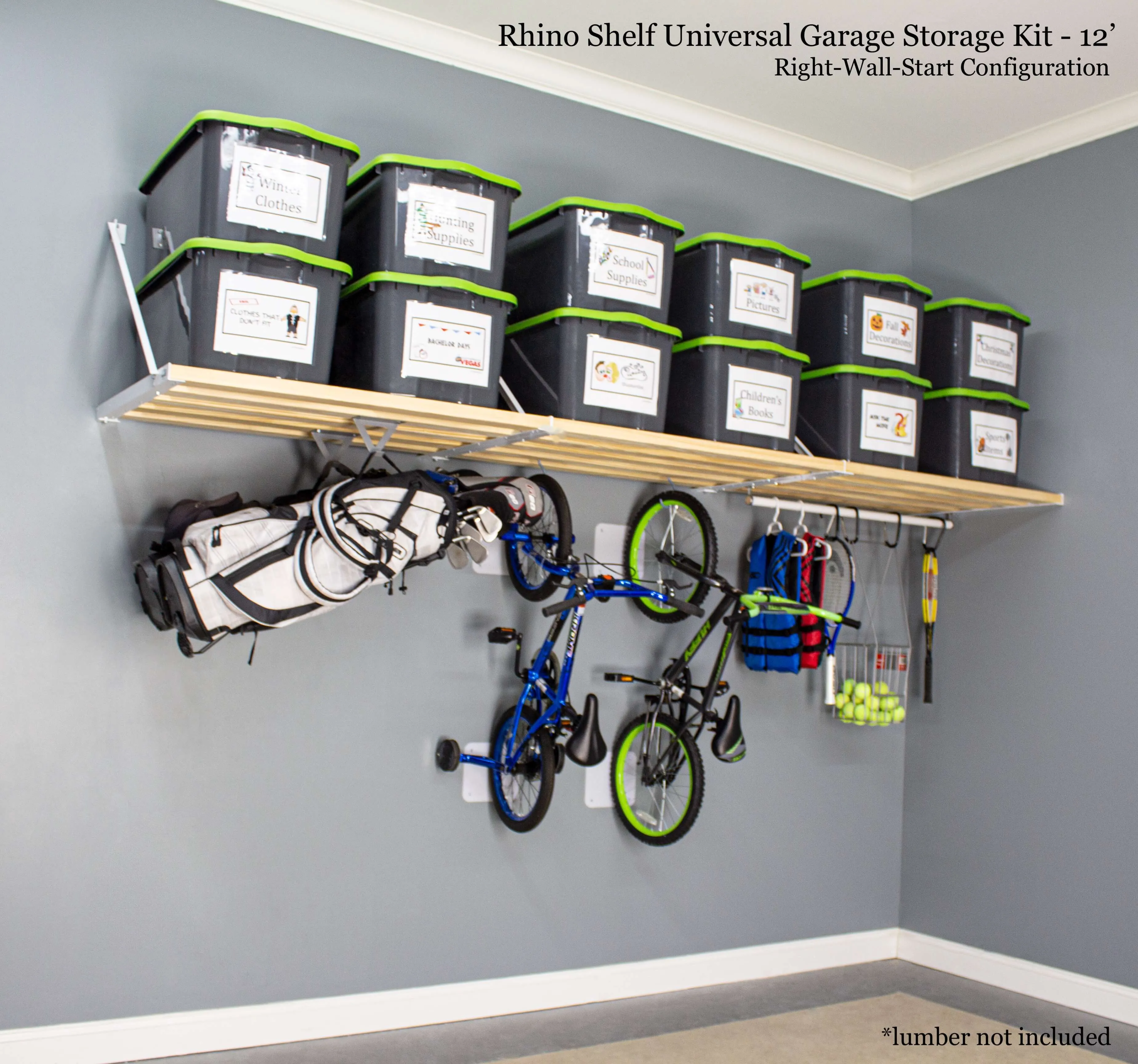 Rhino Shelf Universal Garage Storage Kit