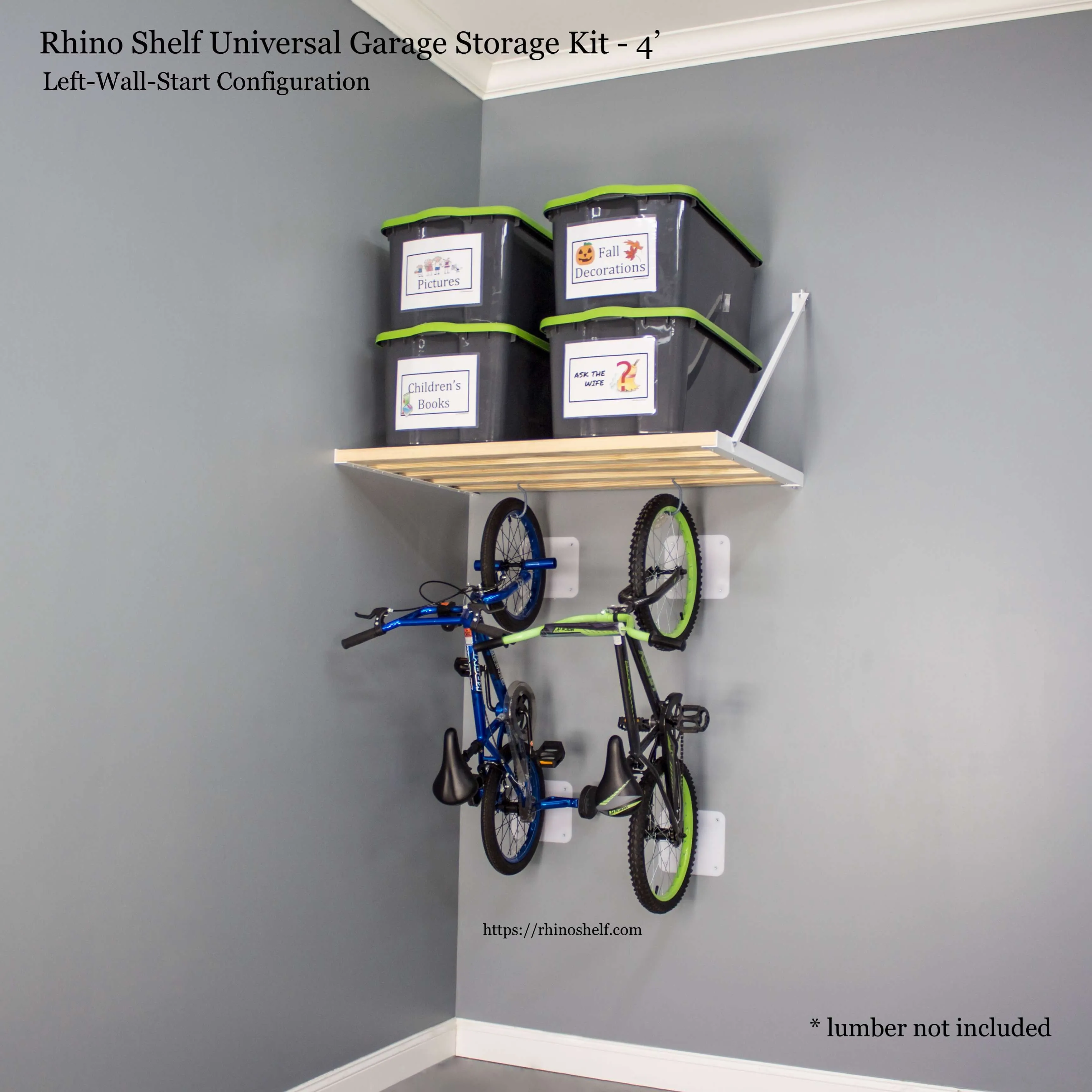 Rhino Shelf Universal Garage Storage Kit