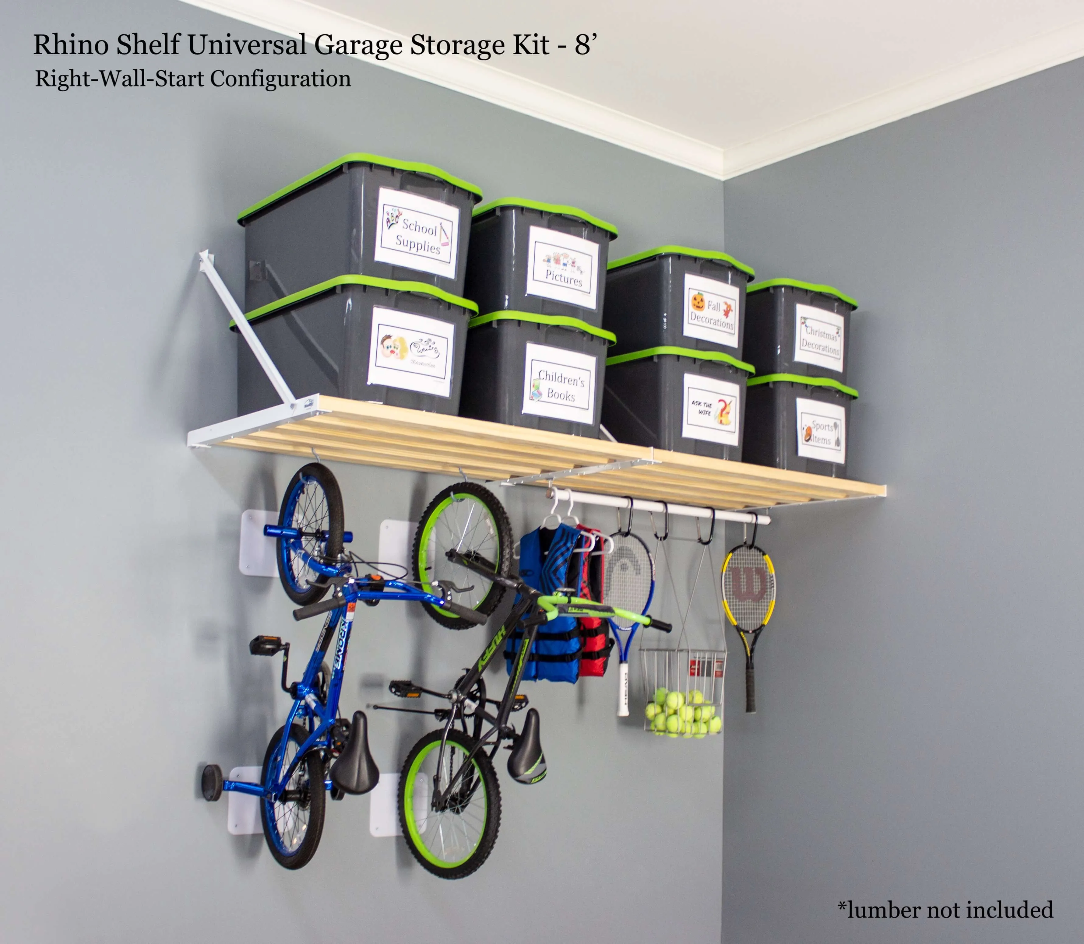 Rhino Shelf Universal Garage Storage Kit