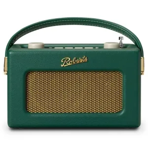 Roberts Revival Uno BT DAB DAB  FM Radio with 2 alarms and line out in Deep Green Bluetooth