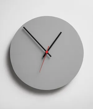 Round Clock Grey