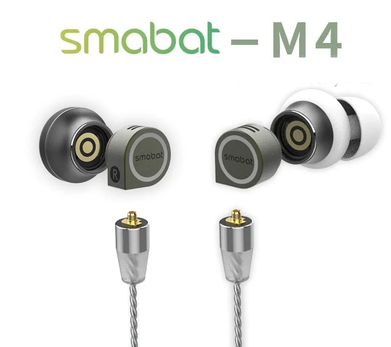 Smabat M4 15mm Dynamic Driver In-Ear Earphone Flat Ezarbuds