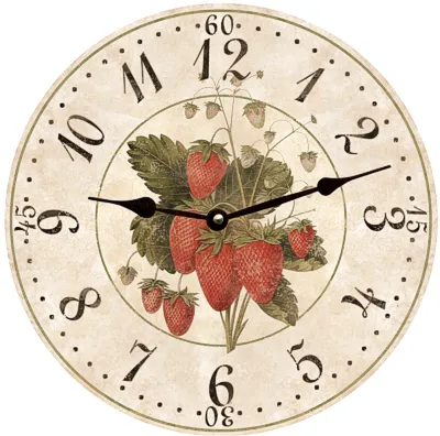 Strawberry Clock- Strawberry Wall Clock