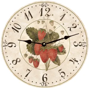 Strawberry Clock- Strawberry Wall Clock