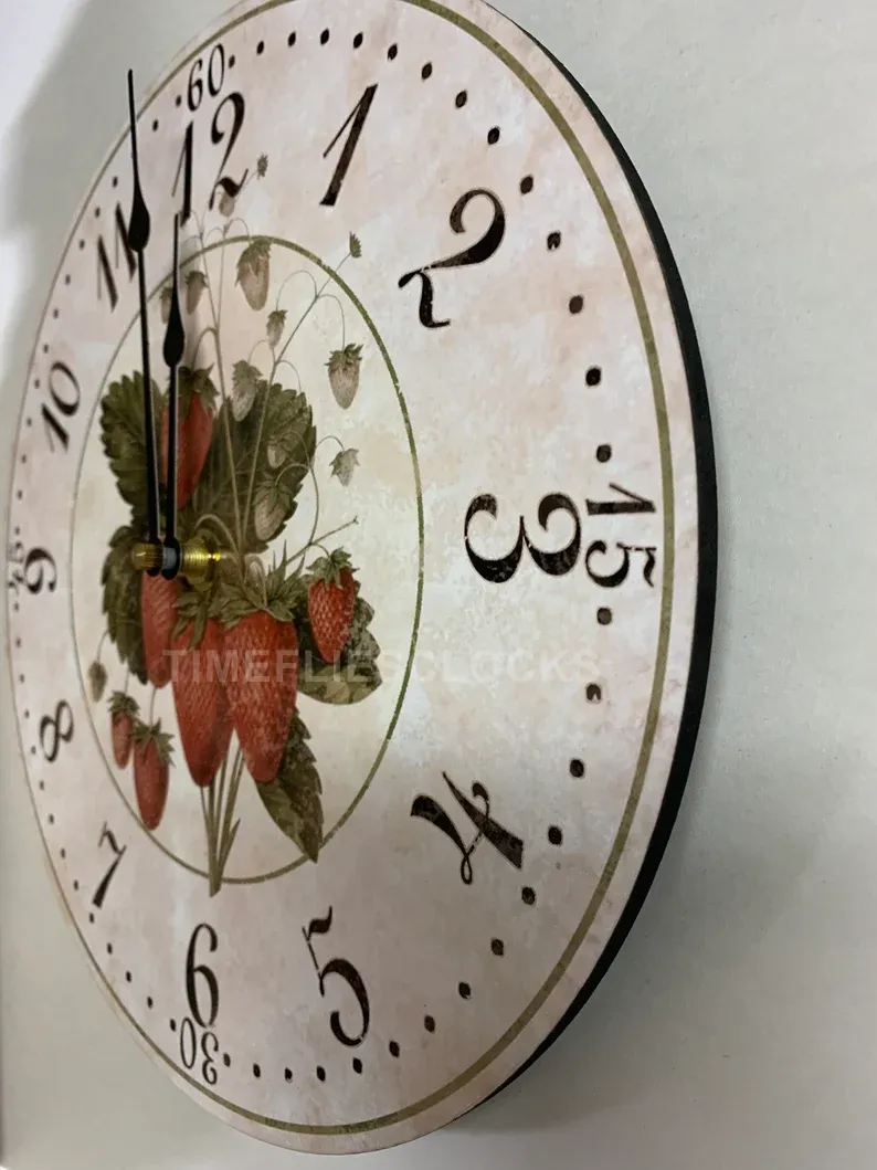 Strawberry Clock- Strawberry Wall Clock