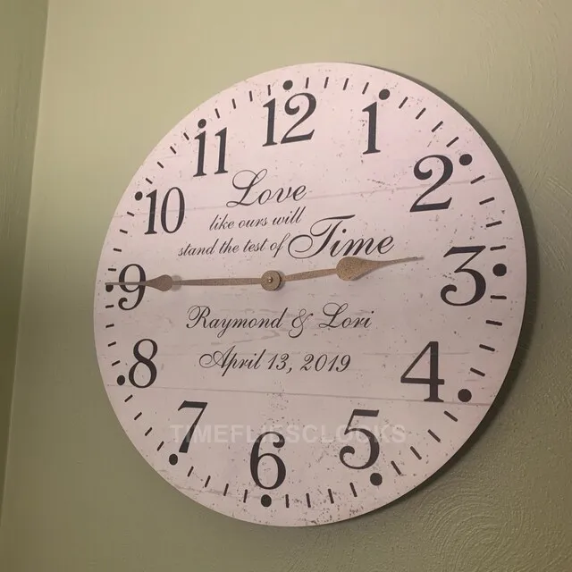 Test of Time Wedding Clock