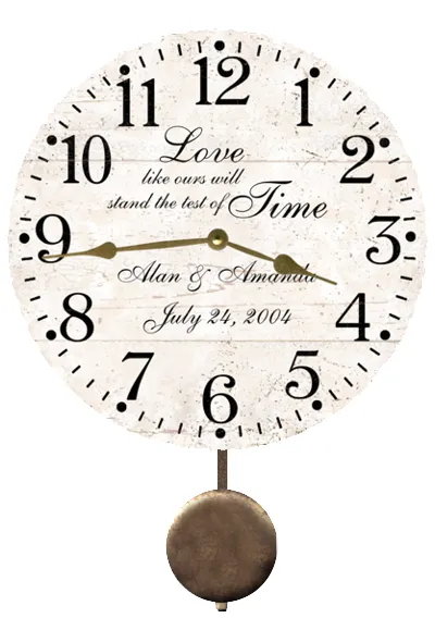 Test of Time Wedding Clock