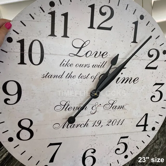 Test of Time Wedding Clock