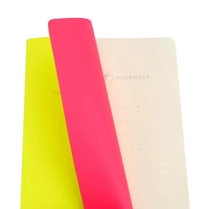 Victoria's Journals Neon Dotgrid Journal - Neon Yellow