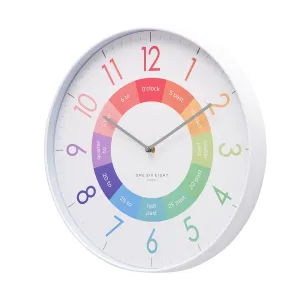 White Happy Time Clock (40cm)