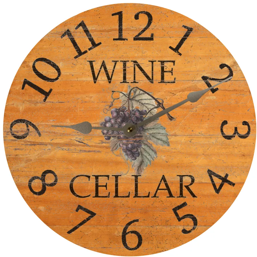 Wine Drinking Clock- Wine Clock