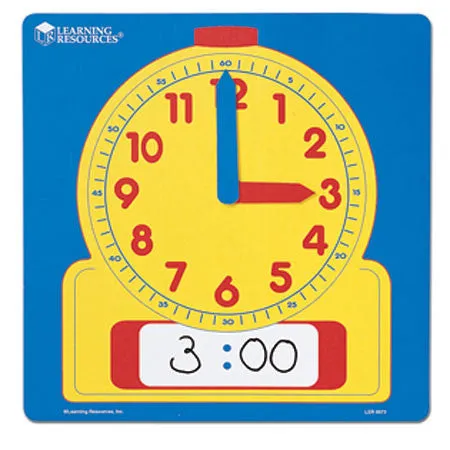 Wipe-Clean Demonstration Clock