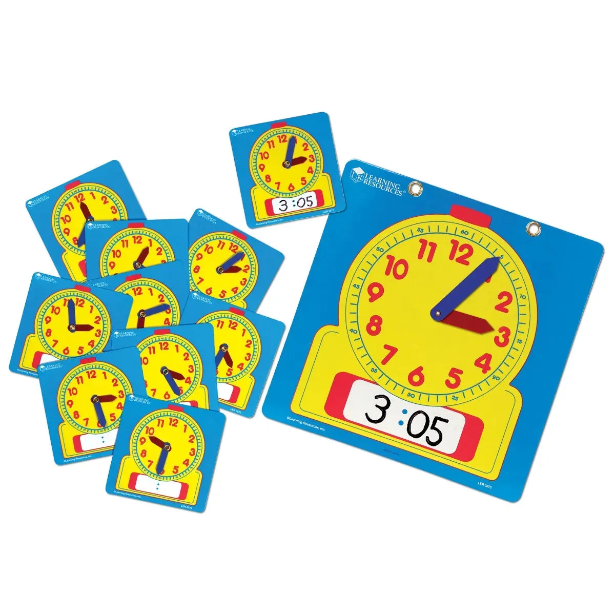 Write & Wipe Clocks - Classroom Set of 25