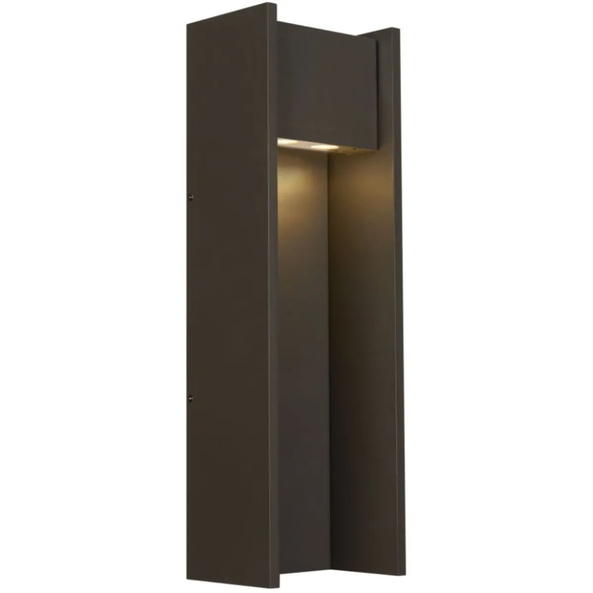 Zur 24 In. LED Outdoor Wall Sconce in-line Fuse 4000K bronze Finish